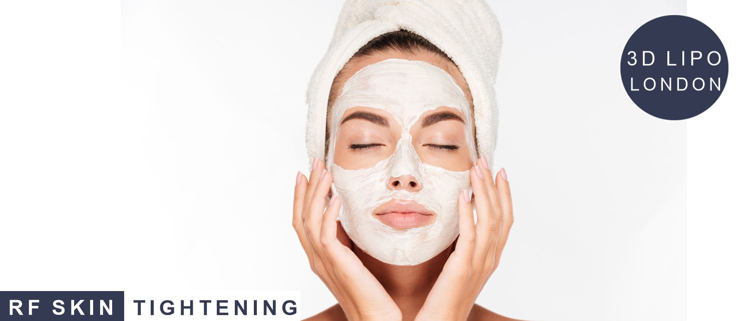 Professional radio frequency skin tightening treatment at 3D Lipo London - non-surgical RF face and body lifting clinic in Marylebone